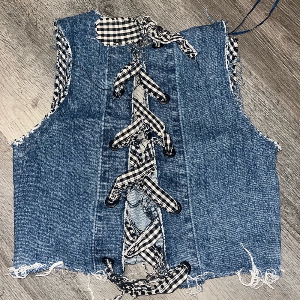 Cropped Denim Top